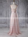 Chiffon Sweetheart Sweep Train A-line with Sashes / Ribbons Bridesmaid Dresses #PWD01013285