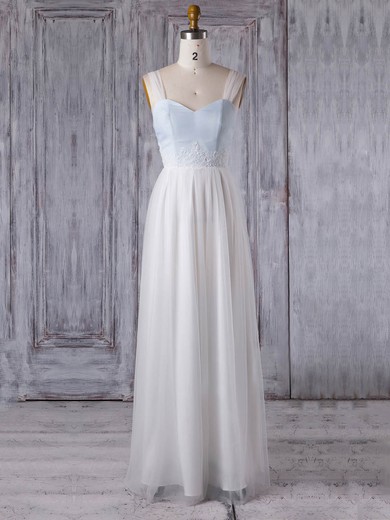 Tulle Sweetheart Floor-length A-line with Appliques Lace Bridesmaid Dresses #PWD01013352