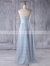 Tulle Sweetheart Floor-length Empire with Appliques Lace Bridesmaid Dresses #PWD01013358