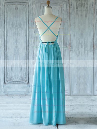 Chiffon One Shoulder Floor-length A-line with Ruffles Bridesmaid Dresses #PWD01013359