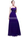 Chiffon One Shoulder Floor-length A-line with Flower(s) Bridesmaid Dresses #PWD01013376