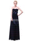 Chiffon Strapless Floor-length Empire with Sashes / Ribbons Bridesmaid Dresses #PWD01013378