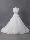 Tulle Sweetheart Sweep Train Ball Gown with Sequins Wedding Dresses #PWD00022907