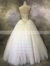 Tulle Sweetheart Floor-length Ball Gown with Crystal Detailing Wedding Dresses #PWD00022933