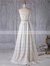 Lace Chiffon Strapless Floor-length Empire with Sashes / Ribbons Wedding Dresses #PWD00022961