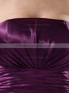 A-line Floor-length Elastic Woven Satin Ruched Strapless Bridesmaid Dresses #PWD02013052