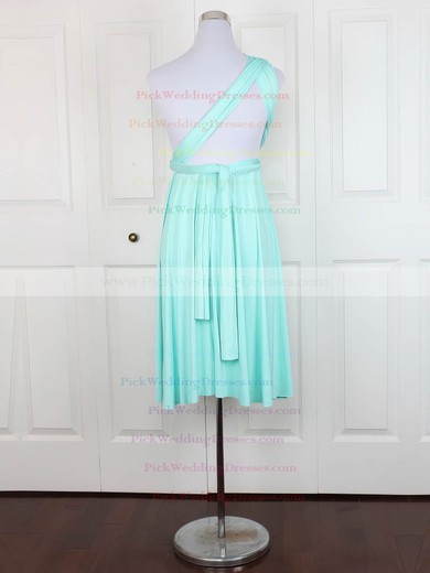 Jersey One Shoulder Short/Mini A-line with Ruffles Bridesmaid Dresses #PWD01013128