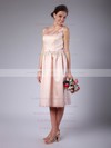 Sheath/Column Tea-length Satin Sashes/Ribbons Bateau Bridesmaid Dresses #PWD02013678