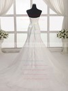 Tulle Sweetheart Sweep Train Trumpet/Mermaid with Appliques Lace Wedding Dresses #PWD00023027