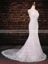Tulle Sweetheart Sweep Train Trumpet/Mermaid with Appliques Lace Wedding Dresses #PWD00023043