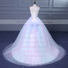 Tulle Sweetheart Court Train Ball Gown with Beading Wedding Dresses #PWD00023049