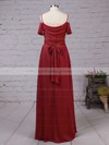 Chiffon V-neck Floor-length A-line Sashes / Ribbons Bridesmaid Dresses #PWD01013464