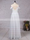 Chiffon V-neck Floor-length A-line Sashes / Ribbons Bridesmaid Dresses #PWD01013537