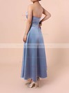 Satin Sweetheart Tea-length A-line Sashes / Ribbons Bridesmaid Dresses #PWD01013555