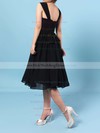 Chiffon V-neck Knee-length A-line Sashes / Ribbons Bridesmaid Dresses #PWD01013572