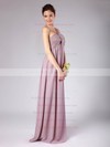 A-line Floor-length Chiffon Pleats Strapless Bridesmaid Dresses #PWD02013604