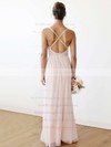 Chiffon V-neck Floor-length A-line Bridesmaid Dresses #PWD01013708