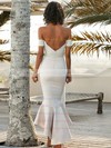 Silk-like Satin Off-the-shoulder Asymmetrical Trumpet/Mermaid Bridesmaid Dresses #PWD01013606