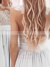 Tulle Chiffon Scoop Neck Floor-length A-line Appliques Lace Bridesmaid Dresses #PWD01013628