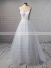 Tulle Sweetheart Sweep Train Ball Gown Sashes / Ribbons Wedding Dresses #PWD00023335
