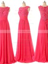 Discounted A-line Scoop Neck Chiffon Tulle Appliques Lace Light Sky Blue Bridesmaid Dresses #PWD010020101630