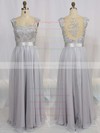 A-line Straps Chiffon Floor-length Appliques Bridesmaid Dresses #PWD01002015284