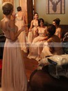 Chiffon V-neck Floor-length A-line Beading Bridesmaid Dresses #PWD01013746