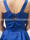 A-line Knee-length Satin Sashes/Ribbons Square Bridesmaid Dresses #PWD02022814