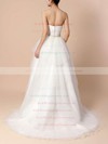 Tulle Sweetheart Sweep Train Ball Gown Beading Wedding Dresses #PWD00023216