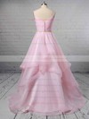 Ball Gown V-neck Organza Sweep Train Beading Wedding Dresses #PWD00023367