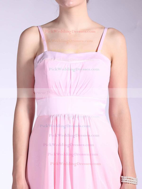 A-line Asymmetrical Chiffon Pleats Square Bridesmaid Dresses #PWD01012034