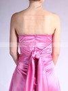 A-line Floor-length Satin Pleats Strapless Bridesmaid Dresses #PWD01012036