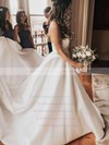 Satin Sweetheart Court Train Ball Gown Sashes / Ribbons Wedding Dresses #PWD00023672
