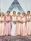 Jersey V-neck Floor-length A-line Bridesmaid Dresses #PWD01013833