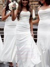 Silk-like Satin Cowl Neck Floor-length Sheath/Column Bridesmaid Dresses #PWD01013848