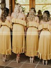 Silk-like Satin V-neck Asymmetrical A-line Sashes / Ribbons Bridesmaid Dresses #PWD01013923