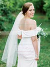 Satin Off-the-shoulder Sweep Train Sheath/Column Split Front Wedding Dresses #PWD00023963