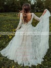 Tulle V-neck Court Train Ball Gown Appliques Lace Wedding Dresses #PWD00023929