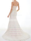 Expensive Trumpet/Mermaid Ivory Sweetheart Lace Beading Wedding Dress #PWD00020717