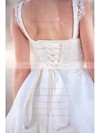 Girls Sweetheart Ball Gown Ivory Satin Lace Wedding Dresses #PWD00020764