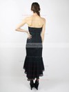 Sheath/Column Asymmetrical Lace Chiffon Satin Ruffles Sweetheart Bridesmaid Dresses #PWD02018098